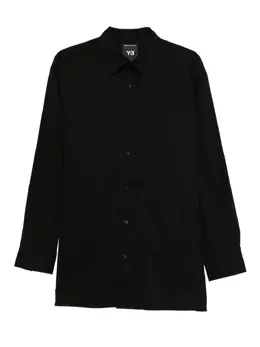 Y-3: Рубашка с длинным рукавом 
