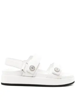 Tory Burch: Белые сандалии  Kira