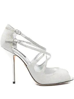 Dolce & Gabbana Pre-Owned: Серебристые сандалии 