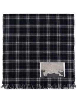Burberry: Голубой шарф 