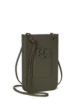 Lauren Ralph Lauren: Зелёная сумка через плечо 