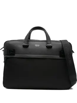 Ferragamo: Чёрная сумка  Gancini