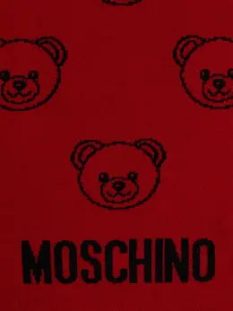 Moschino: Шарф  Teddy с принтом