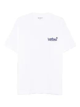 Carhartt WIP: Белая футболка  Script