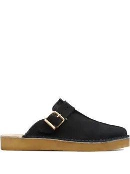 Clarks Originals: Чёрные сабо 