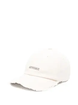 Jacquemus: Белая кепка  La Casquette
