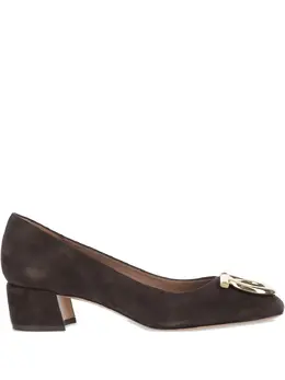 Ferragamo: Тёмные туфли  Gancini