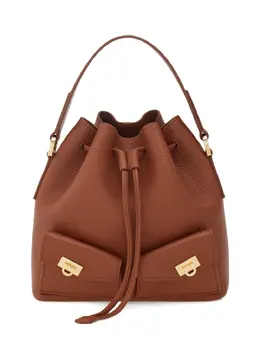 Ferragamo: Коричневая сумка 