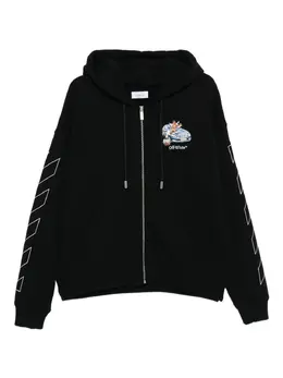 Off-White: Чёрная толстовка  Arrow