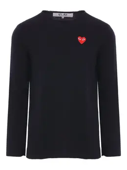 Comme Des Garçons Play: Свитер  Heart из шерсти