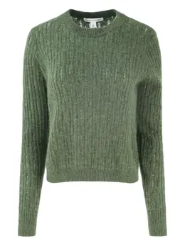 Autumn Cashmere: Зелёный свитер 