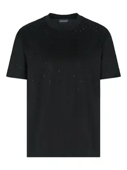Emporio Armani: Футболка со стразами 