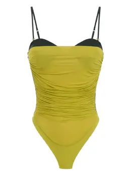 Elisabetta Franchi: Жёлтый боди 