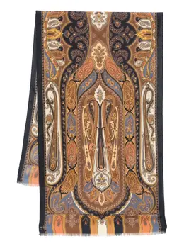 ETRO: Голубой шарф 