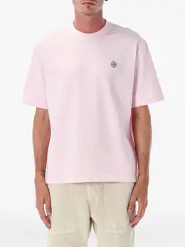 Stone Island: Розовая футболка 