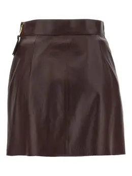 Elisabetta Franchi: Кожаная юбка 
