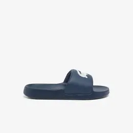 LACOSTE: Тёмные шлёпанцы 