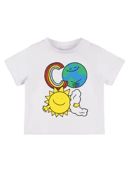 STELLA MCCARTNEY KIDS: Хлопковая футболка 