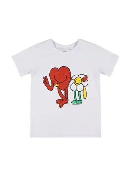 STELLA MCCARTNEY KIDS: Хлопковая футболка 