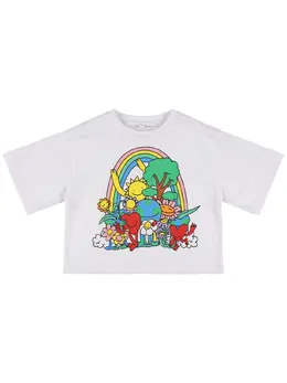 STELLA MCCARTNEY KIDS: Хлопковая футболка 
