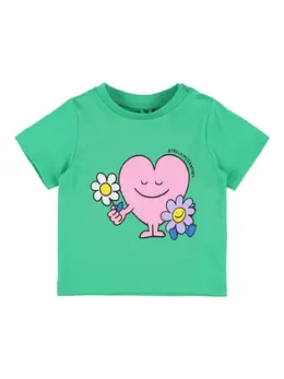 STELLA MCCARTNEY KIDS: Хлопковая футболка 