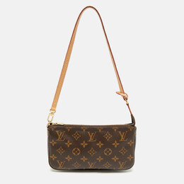 Louis Vuitton: Коричневая сумка  Pochette Accessoires
