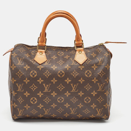 Louis Vuitton: Коричневая сумка  Speedy 30
