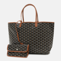 Goyard: Коричневая сумка-шоппер 