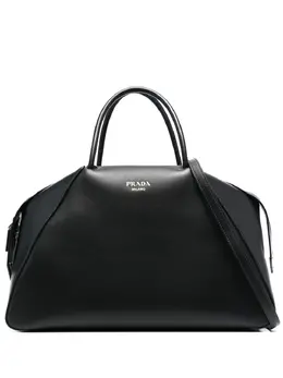 Prada: Чёрная сумка-шоппер 