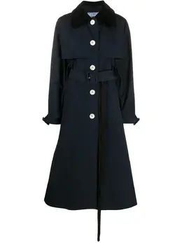 Prada: Однобортный плащ 