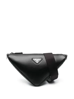 Prada: Чёрная сумка через плечо 