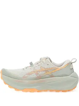 ASICS: Зелёные кроссовки 
