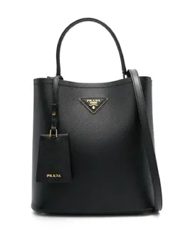 Prada: Чёрная сумка-шоппер 