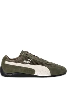 PUMA: Зелёные кроссовки  Speedcat