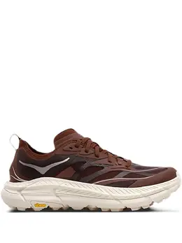 HOKA: Коричневые кроссовки 