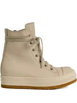 Rick Owens: Бежевые кроссовки 