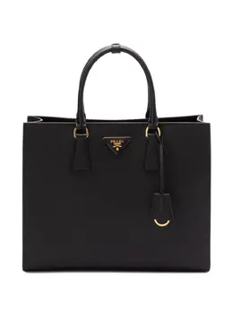 Prada: Чёрная сумка-шоппер 
