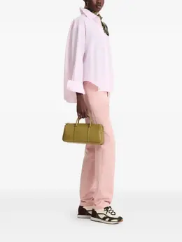 Longchamp: Зелёная сумка-шоппер 