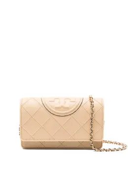 Tory Burch: Светлая сумка  Fleming