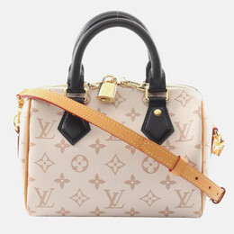Louis Vuitton: Бежевая сумка  Speedy