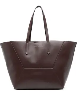 Brunello Cucinelli: Бордовая сумка-шоппер 