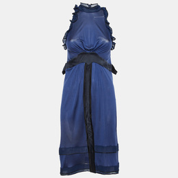 Balenciaga: Синее платье  Navy