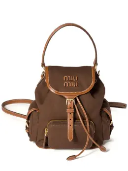 Miu Miu: Коричневый рюкзак 