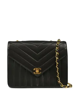 CHANEL Pre-Owned: Чёрная сумка 