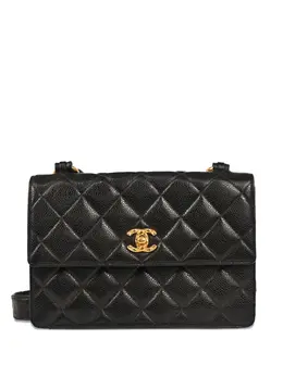 CHANEL Pre-Owned: Чёрная сумка 