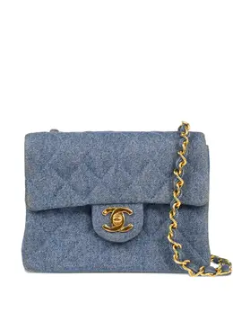 CHANEL Pre-Owned: Голубая сумка 