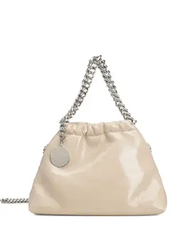 Stella McCartney: Бежевая сумка-шоппер  Falabella