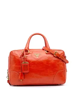 Prada Pre-Owned: Оранжевая сумка 