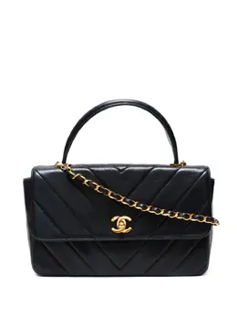 CHANEL Pre-Owned: Чёрная сумка 