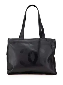 CHANEL Pre-Owned: Чёрная сумка-шоппер 
